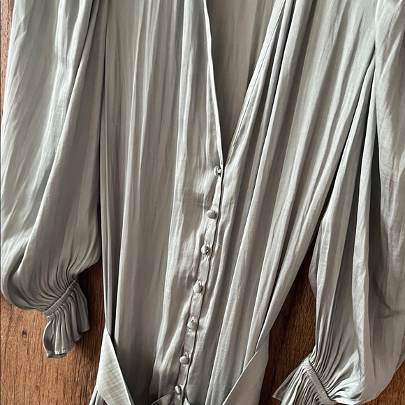 OPT Long Sleeve Light Blue Maxi Dress - Picture 8 of 8